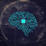 Visualisation of an artificial neural network with a chip