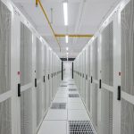 Server racks in a data center