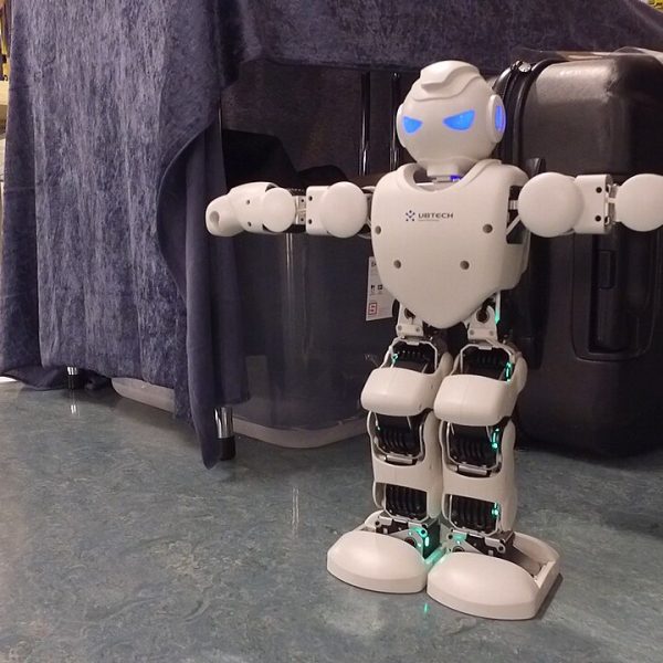Humanoid robot representing artificial intelligence