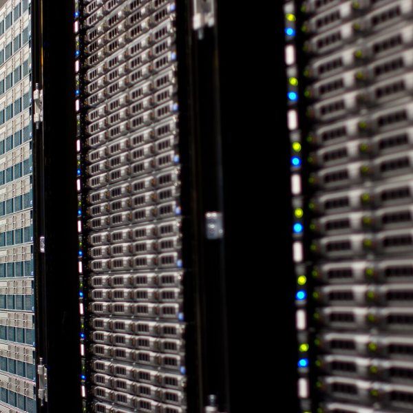 Rows of cloud servers